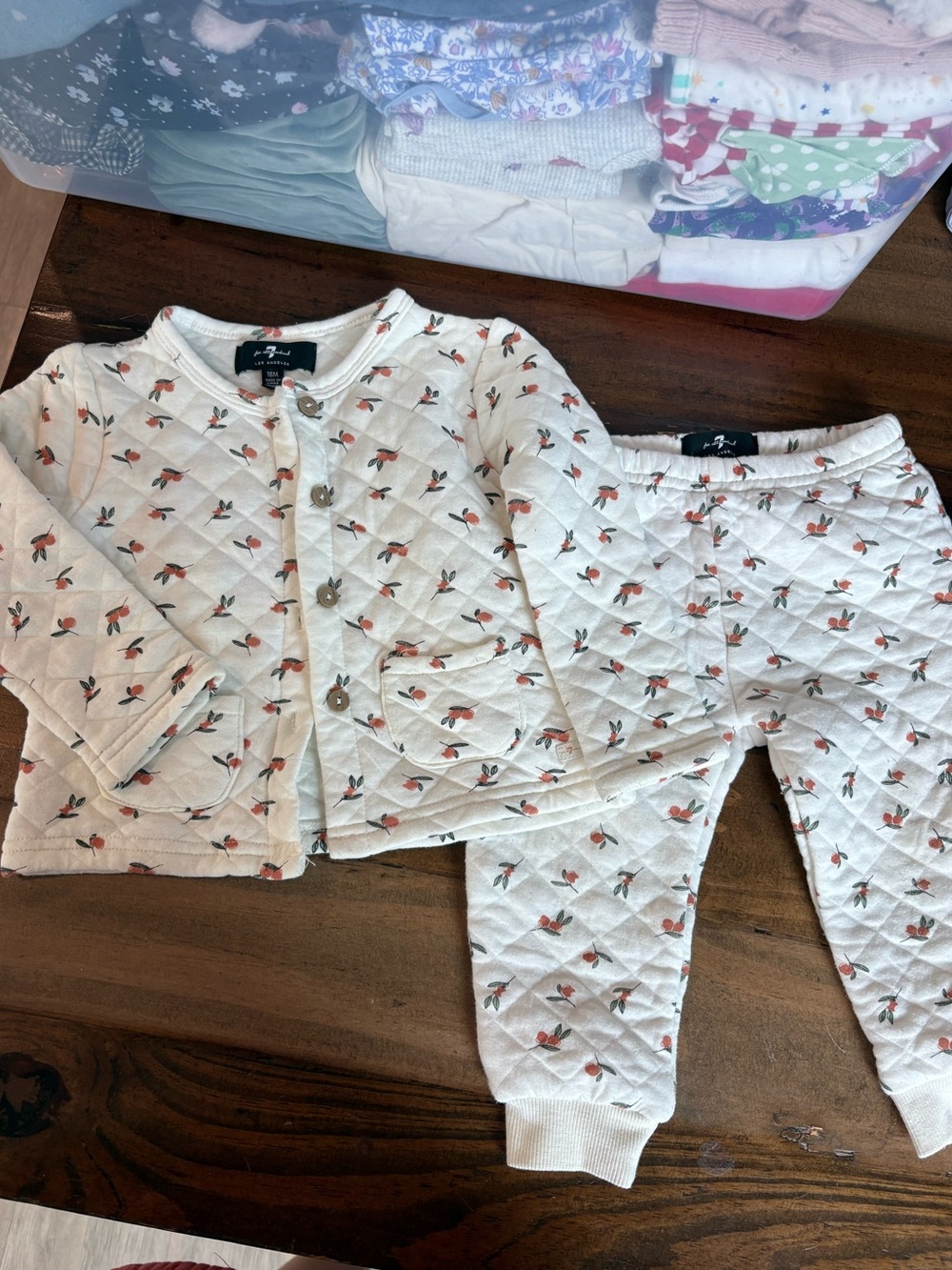 7 for all man kind quilted set